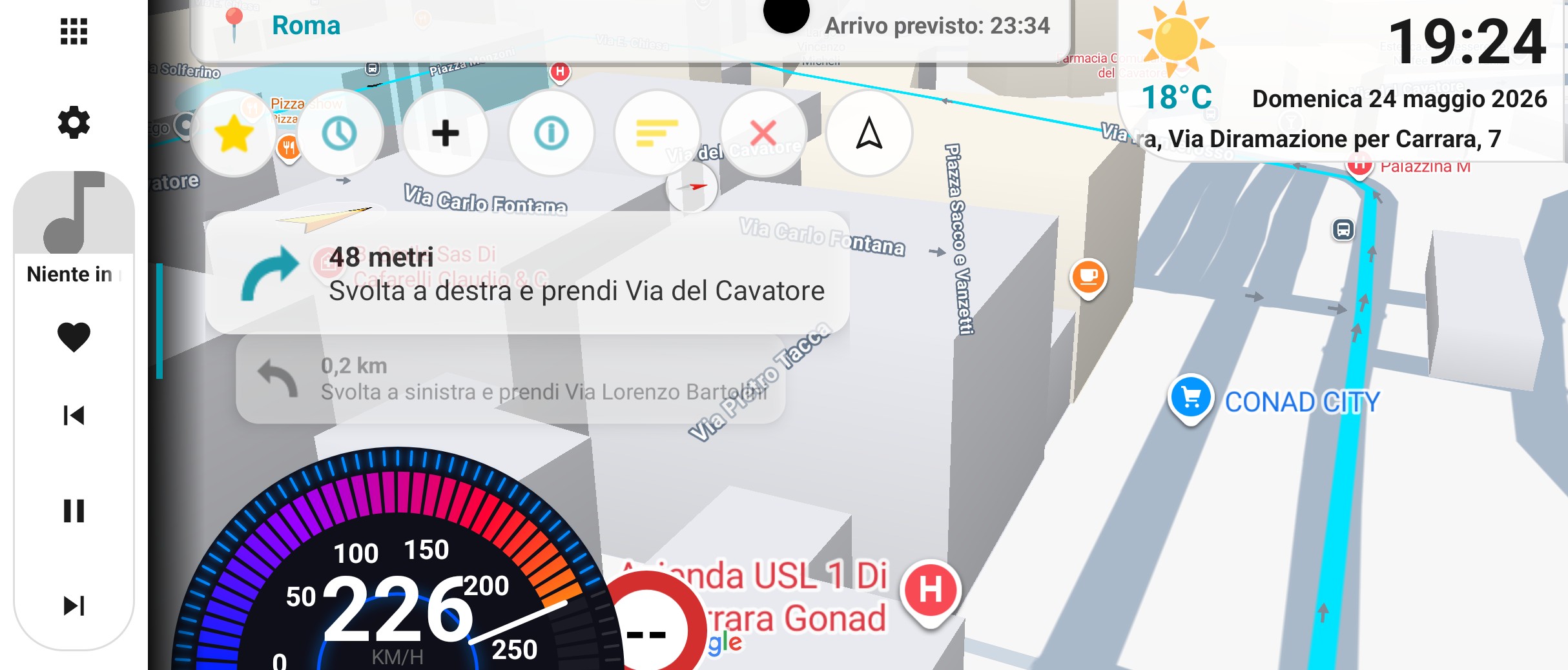 Schermata HD DashHome Route